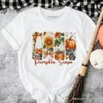 thumbnail image 6 of Pumpkin Season T-Shirt, Fall Sunflower Coquette Bow Autumn Tee, 6 of 6