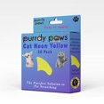 thumbnail image 1 of Protectores de uñas para gatos Purrdy Paws tamaño mediano amarillo neón, 20 unidades, 1 of 8