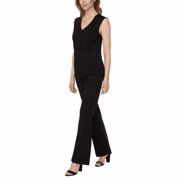 BUFFALO David Bitton Ladies' Ponte Sleeveless Jumpsuit - (Black, Medium)