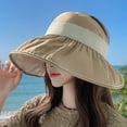 thumbnail image 5 of Sombrero de pescador ajustable de 54 a 60 cm de circunferencia, para mujer, con ala ancha, para playa, vacío, 5 of 5
