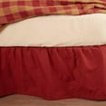 thumbnail image 3 of VHC Brands Solid Burgundy Twin Bed Skirt 39x76x16, 3 of 4