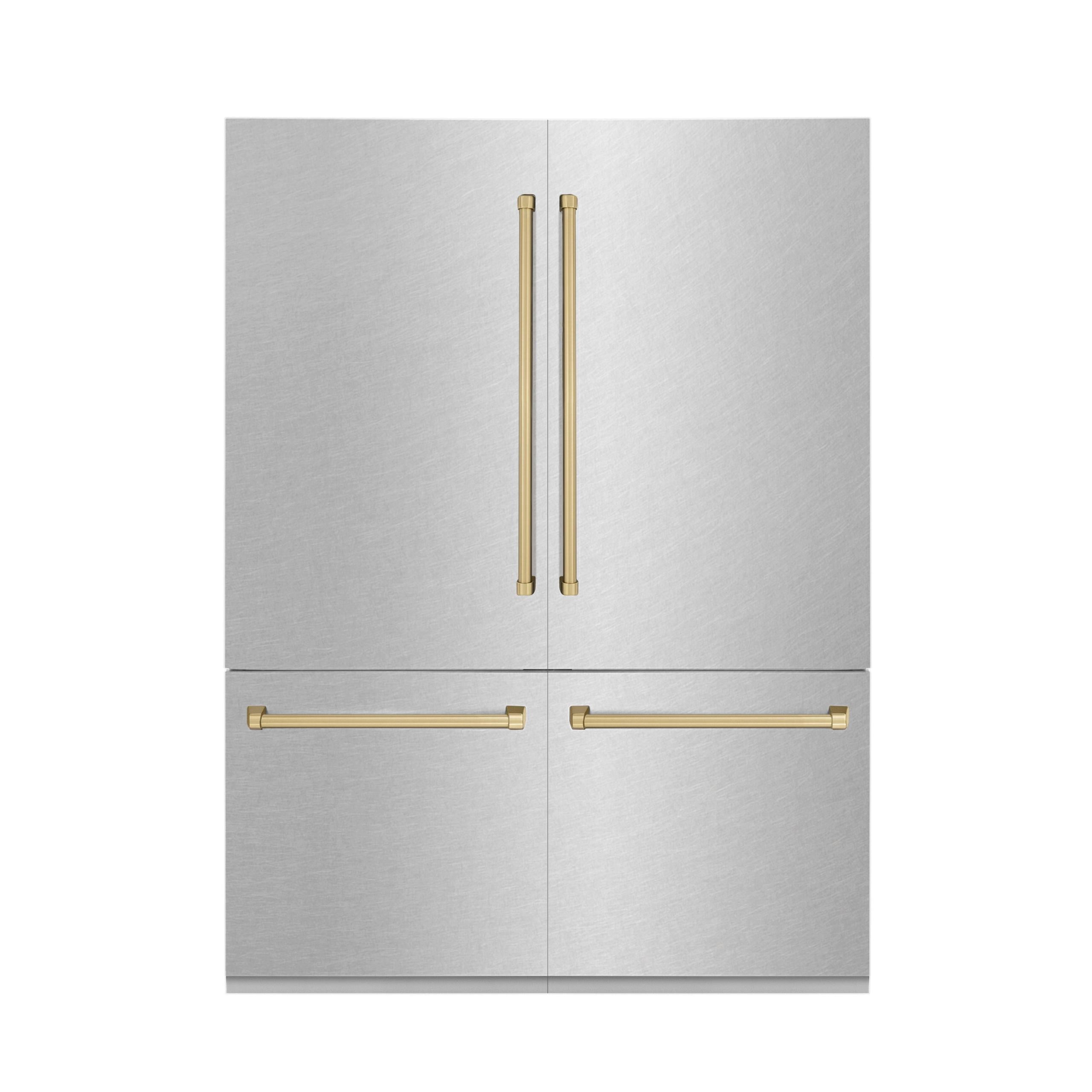 ZLINE KITCHEN AND BATH RBIVZSN60CB french door built in refrigerator