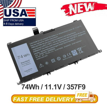74Wh 357F9 Notebook Battery 74Wh for DELL Inspiron 5576 5577 7557 7559 7566 7567