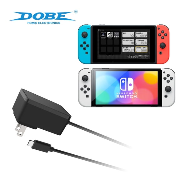 Nintendo Switch OLED/Switch/Lite 15W Universal Charger - Slow-Charge Power Adapter with Overcharge Protection, Compact Wall Charger for Home & Travel