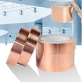 thumbnail image 6 of Copper Foil Tape Radiation Protection Good Conductivity Heat Resistance 20m Self Adhesive Tape for Guitar, 6 of 7