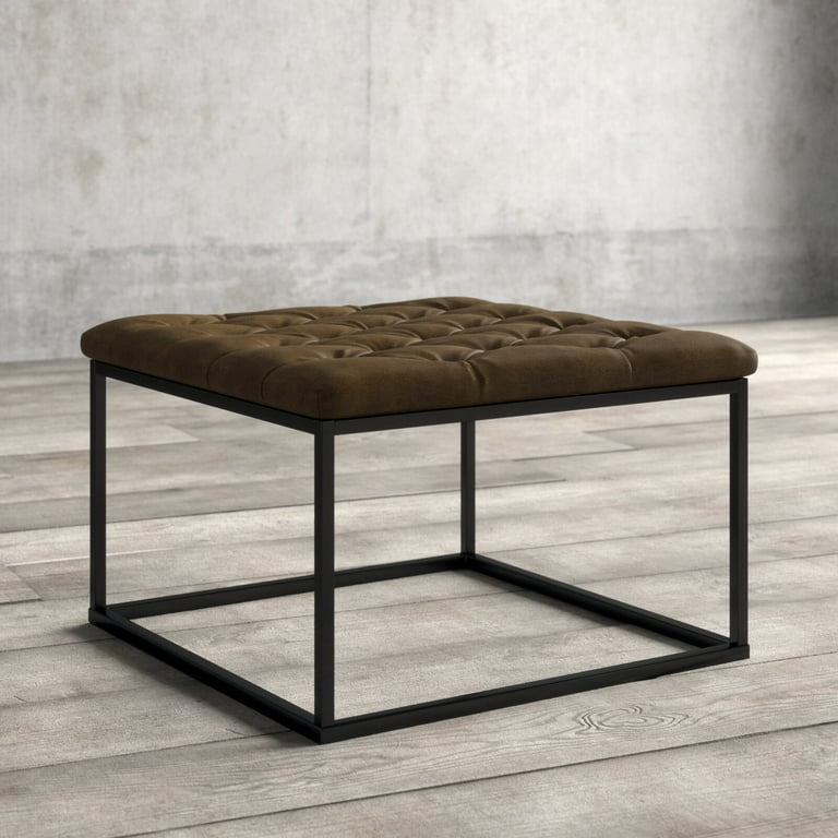 Thrapst faux leather sale bench