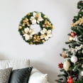 thumbnail image 1 of Decoraciones navideñas, adornos navideños, regalos navideños, coronas navideñas colgantes, tiras de elementos festivos, accesorios de decoración navideña, decoraciones de coronas de simulación, colgan, 1 of 8