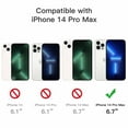thumbnail image 6 of JETech Case for iPhone 14 Pro Max 6.7-Inch, Shockproof Phone Bumper Cover, Anti-Scratch Clear Back (Blue), 6 of 6