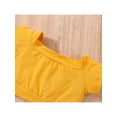 thumbnail image 6 of Seyurigaoka Baby Girls Crop Suit,Short Sleeve O-Neck Shirt Casual Loose Shorts Half Dress+Headband, 6 of 9