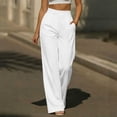 thumbnail image 2 of Kezqiaxn Business Casual Pants for Women High Waist Ruched Office Work Trousers with Pockets Fashion Summer Clothes, 2 of 8