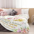 thumbnail image 3 of LHSHID Gift for My Daughter Blanket from Mom Dad as Birthday Present I Love You Letter to Her Ultra Soft Flannel Fleece Light Weight Bed Throw 40"x50", 3 of 7