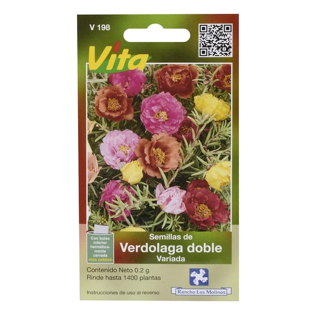 Semillas Verdolaga Doble Variedad Vita 0.2G Multicolor