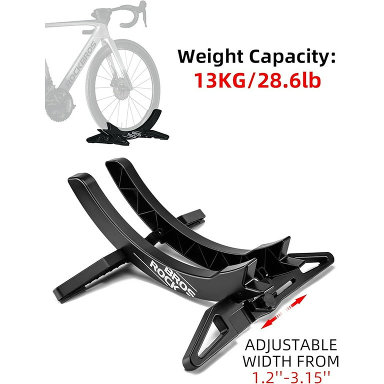 ROCKBROS Bike Floor Stand Adjustable Bicycle Stands for All 2.6 8cm 1.02 3.15 Width Bike Tires for MTB Road Bike Indoor Storage