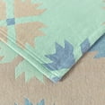 thumbnail image 5 of Chezmoi Collection 100% Cotton Twin Size Throw Blanket for Bed Sofa Couch, Boho Geometric Jacquard Woven Lightweight 4-Layer Reversible Cotton Thin Blanket, Multi-Color Mint Green Blue Taupe 68x88, 5 of 9