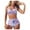 Multicolor, variant on VerPetridure Bikini Sets for Women High Waisted Women Vintage Swimsuit Two Piece Retro Halter Ruched High Waist Print Bikini Set