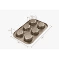 thumbnail image 2 of Charola Xtellar  De Cupcakes 6 Pzs Muffin Reposteria Molde Hornear Color Negro, 2 of 2