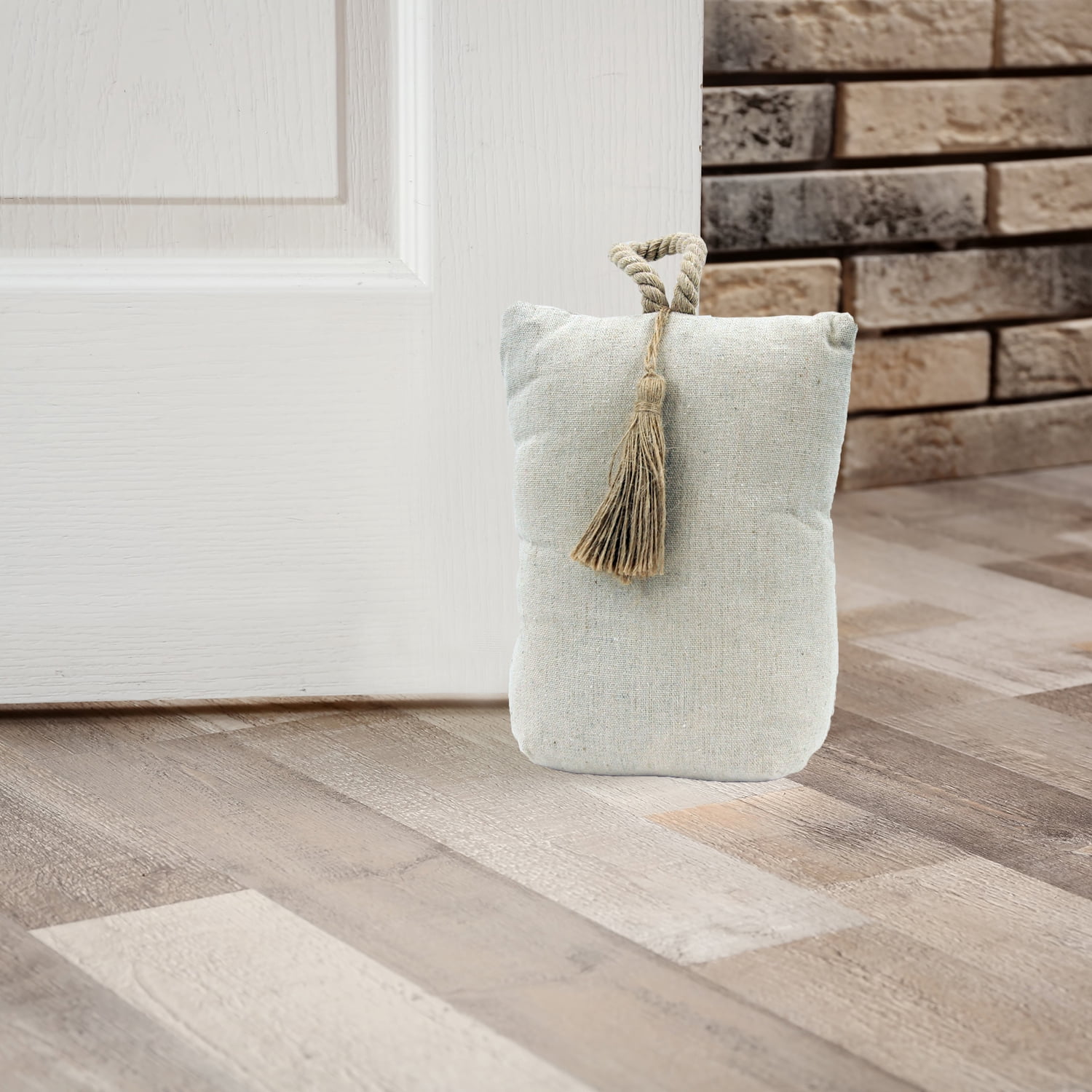 Cotton Weighted Bag Door Stop 2.3 lbs Natural