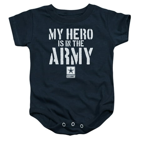 

Army My Hero Infant Snapsuit Navy 12Mos