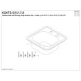 thumbnail image 3 of Gourmetier Studio KGKTS15158 15" Stainless Steel Self-Rimming Single Bowl Drop-In Bar Prep Sink with 2-Hole Drain and Strainer, Stainless Steel/Brushed Nickel, 3 of 4