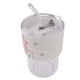 thumbnail image 5 of Vaso de plástico con pajita, 500 ml, 16 oz, vaso de plástico, vaso de plástico para café helado con tapa y pajita, vaso de plástico para café con tapa y pajita, artesanía superior, 5 of 14