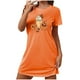 thumbnail image 2 of Camisón corto de talla grande para mujer, camisón de manga corta con estampado de pecho a la moda, camisón para mujer, 2 of 5
