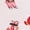 PINK, variant on Women's Striped Teddy Bear Print Pajama Romper