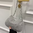 thumbnail image 3 of Bolso de noche brillante para mujer, bolso para las axilas, bolso cruzado de un solo hombro para mujer, 3 of 6