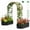 Black-86.61" Lx 94.48" Wx47.24"H, variant on MOPHOTO 87inch Raised Garden Bed Arched Trellis Galvanized Planter Backyard Box Outdoor for Gardening,Climbing Vegetables,Plants,Flowers(Black-2pcs)