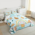 thumbnail image 3 of Castle Fairy 2-Piece Twin Size Comforter Set - Capybara Rainbow Cute Animal Print, 3 of 8