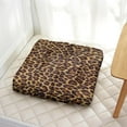 thumbnail image 3 of Classic Cheetah Seat Cushion&nbsp;– 22x22 Inch Large Meditation Pillow, Dutch Velvet, Vintage-Inspired Leopard Print (Timeless Animal Aesthetic), 3 of 6