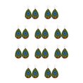 thumbnail image 3 of Sonducket Pendientes de gota de agua, accesorio de moda para mujer, accesorios de decoración de joyería, colgante para el cuerpo, pendiente de cuero para tipo 13 10piezas Sonducket CBP318250, 3 of 5