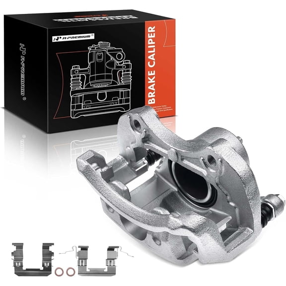 A-Premium Disc Brake Caliper Assembly with Bracket Compatible with Nissan Cube 2009-2014 Tiida 2012-2016 Versa 2007-2012 L4 1.8L Front Driver Side
