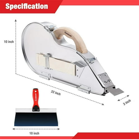 Goldblatt Dry Tape Banjo Sets Drywall Taping Tools w/10" Blue Steel Taping Knife