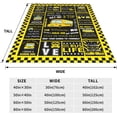thumbnail image 6 of Shool Bus Throw Blanket, Lightweight Flannel Blanket for Sofa, Couch, Bed, Camping, Travel - Best Gift for Bus Driver, Super Soft Cozy Black Fleece Blanket 60"x80", 6 of 6