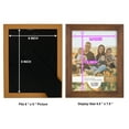 thumbnail image 5 of Grooved 6 in. x 8 in. Walnut Picture Frame (Set of 2), 5 of 8