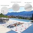 thumbnail image 6 of Outdoor Rug 4x6 ft Patriotic Butterfly 4th of July Waterproof Outdoor Patio Rug Mat Non Slip Outside Area Rugs Carpet for RV,Camping,Porch,Deck,Pool,Balconybackyard,Farmouse Red Blue Stars, 6 of 9