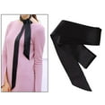 thumbnail image 4 of Bufanda de seda de color liso para bolso, bolso, bolso, bufanda, lazo, cinta Negro, 4 of 9