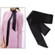 thumbnail image 4 of Pañuelo fino de seda 100 % para mujer, corbata para bolso de mano, cinta para el asa Negro, 4 of 9