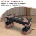 thumbnail image 2 of Fitvids Workout Step Aerobic Platform with 3 Level Adjustable Height, Black/Pink, 2 of 7