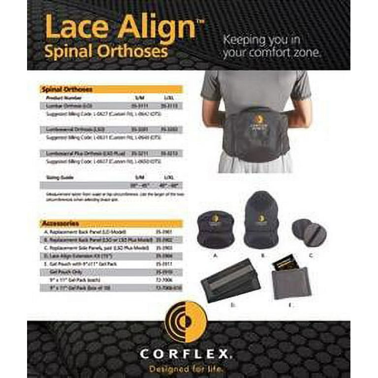 Corflex Lace Align Spinal TLSO (Gel Pouch W/9 x 11 Gel Pack)