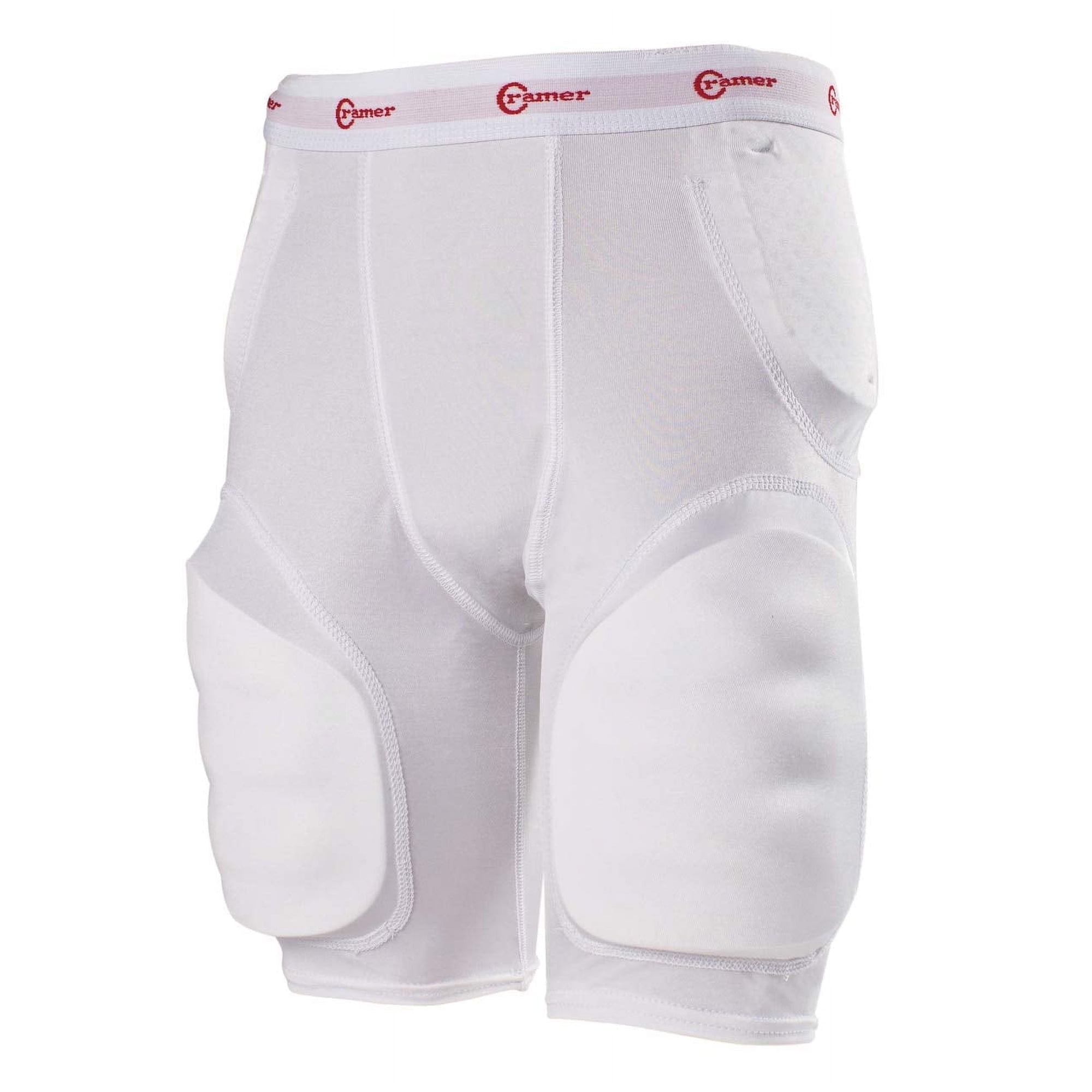 Cramer Youth 5-Pad Football Girdle, White, Youth X-Large, 1 Pack