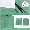 thumbnail image 2 of Cubierta de parrilla de gas Uxcell BBQ, 32" x 32" x 24" impermeable y resistente a la intemperie para parrilla de carbón al aire libre [Verde], 2 of 7