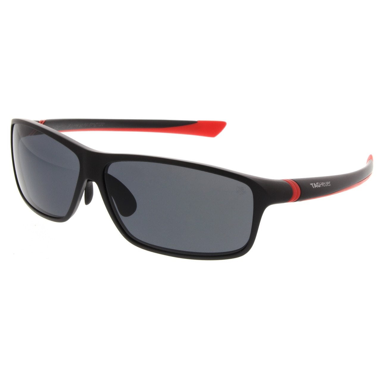 Tag Heuer 27 Degree 6021 102 Matte Black & Red Sports Sunglasses Sonnenbrille