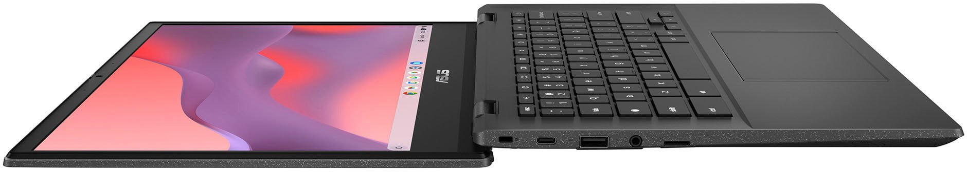 ASUS 14 in Chromebook Laptop, MediaTek Kompanio 520, 4GB RAM, 64GB eMMC, Gravity Gray