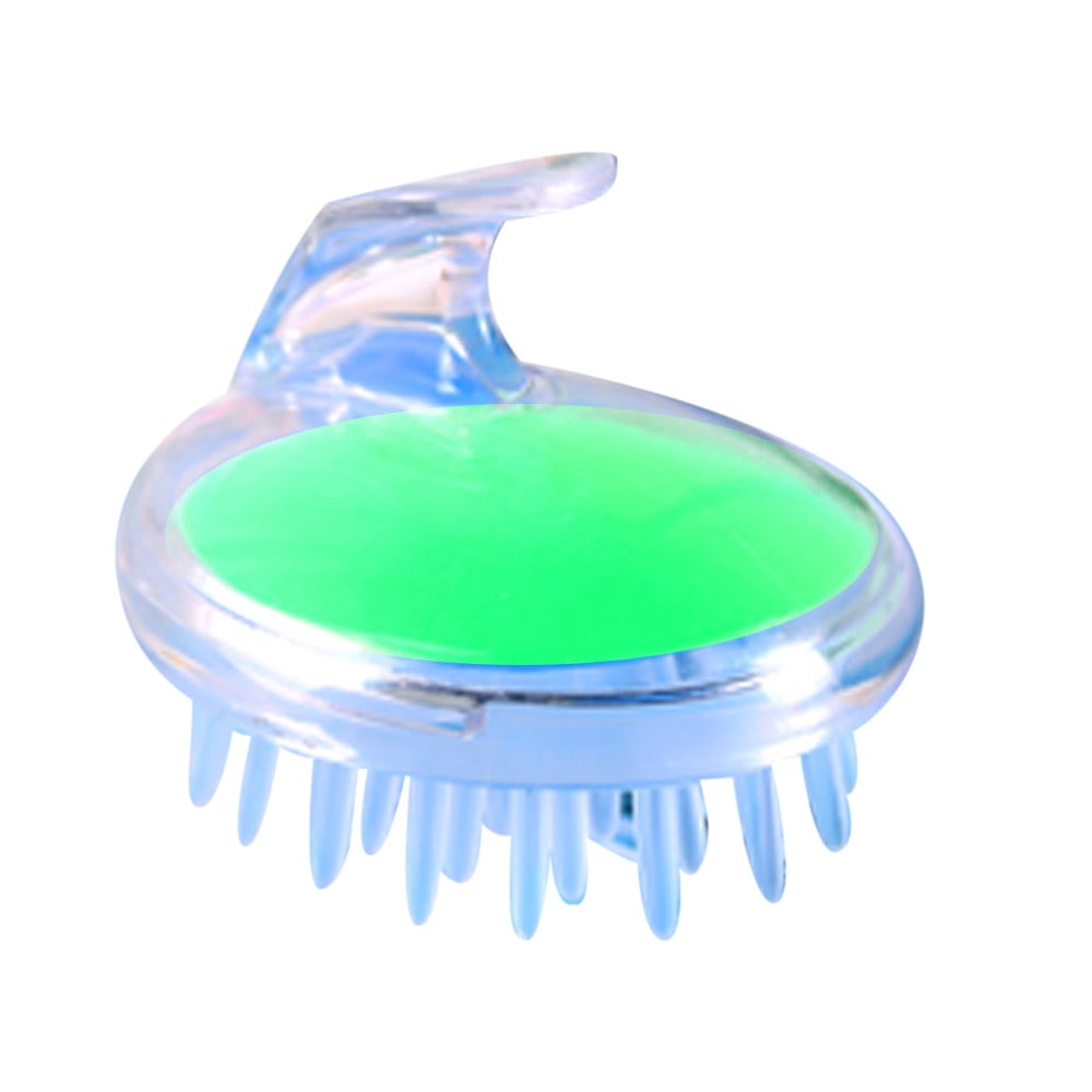 Silicone Shampoo Scalp Shower Body Washing Hair Massage Massager Brush