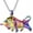 Colorful, variant on Highland Cow Urn Necklace for Ashes Pendant Stainless Steel Taurus Zodiac Keepsake Holder Ashes for Pet Human Memorial Cremation Jewlery