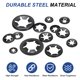 thumbnail image 4 of Uxcell 110Pcs Arandelas de bloqueo de dientes internos, M8 ID 18mm OD Clips de retención para maquinaria, automóvil, uso industrial, 4 of 6