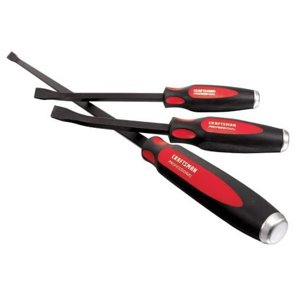 Craftsman 943288 Professional Curved Blade Pry Bar Set, 3Piece