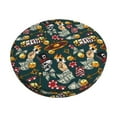Lsque Vintage Casino Chips Round Bar chair cushion covers Velvet Fabric