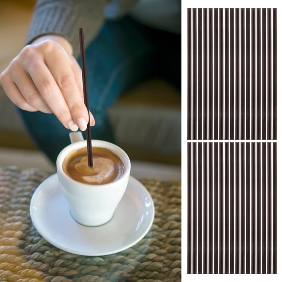PBPBOX Pbpbox Brown Plastic Coffee Stir Sticks, Multi-Function, 500Pcs